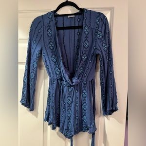 Abbeline blue romper
